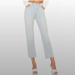NEW!! MOTHER Superior The Tomcat Light Wash Jeans Hella Hot Straight Leg Size 25